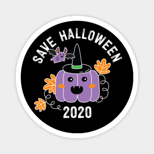 Purple Pumpkin Save Halloween 2020 Magnet